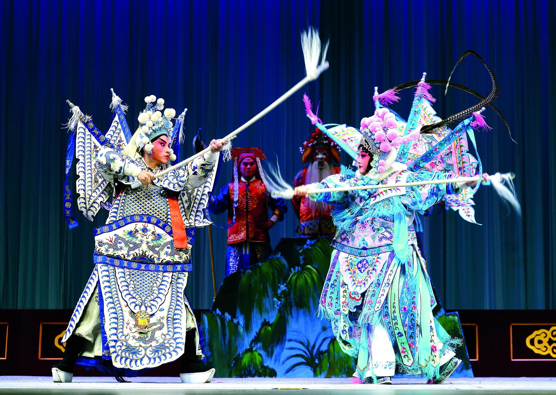 Yu Opera performance representing Henan intangible cultural heritage
